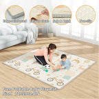 Mloong Baby Playpen with Mat, 59x71 in Extra Large Playpen - Image 4