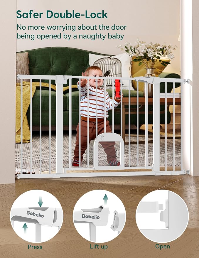Babelio 36.5-57" Extra Wide Baby Gate - Image 3
