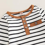 Toddler Baby Boy Clothes Solid Color Long Sleeve Crewneck Sweatshirt Top Casual - Image 3