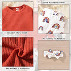 HINTINA Infant Baby Girl Knit Pullover Long Sleeve Sweater Outfits Fall Winter - Image 4