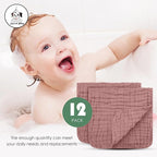 Muslin Burp Cloths 100% Cotton Large 20''x10'' Extra Soft and Absorbent Baby - Image 5
