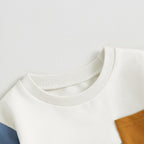 Kupretty Toddler Baby Boy Fall Winter Clothes Color Block Long Sleeve - Image 4