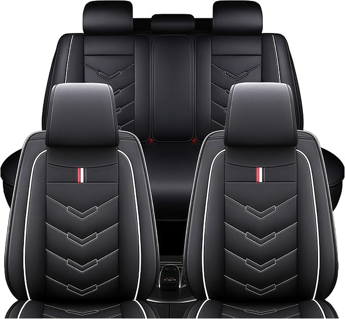 Leather Car Seat Covers Fit for LR Range Rover Sport 2023-2025, 5 Seater by TENDER+GLOW