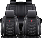 Leather Car Seat Covers Fit for LR Range Rover 2022-2025, 5 Seater Waterproof by TENDER+GLOW