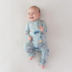KYTE BABY Unisex Rayon Made From Bamboo Zippered Rompers 0-24 Months - Image 2