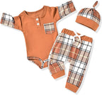 Aalizzwell Newborn Infant Baby Boys Fall Winter Outfit by Aalizzwell