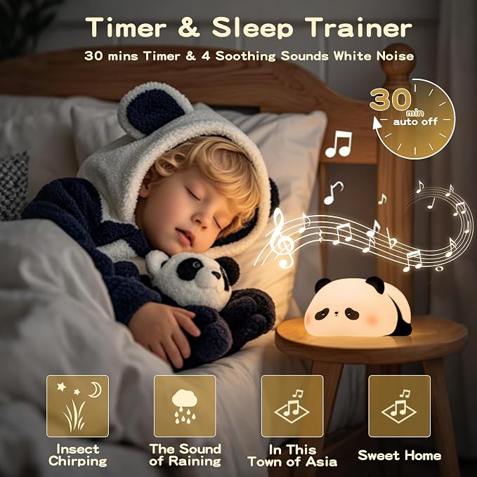 Panda Night Light with White Noise, Sound Machine - Image 2