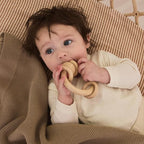 Knitted Organic Cotton Baby Blanket- Swaddle Blanket - Image 4