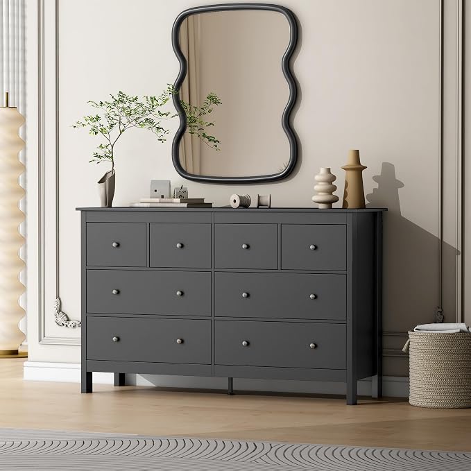 wanan 8 Drawer Dresser, 8 Drawers Wide Dresser by Wanan