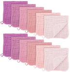 SWEET DOLPHIN 12 Pack Muslin Burp Cloths Large 100% Cotton Burping Clothes by SWEET+DOLPHIN
