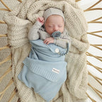 Organic Cotton Heritage Knit Receiving Blanket - Image 4