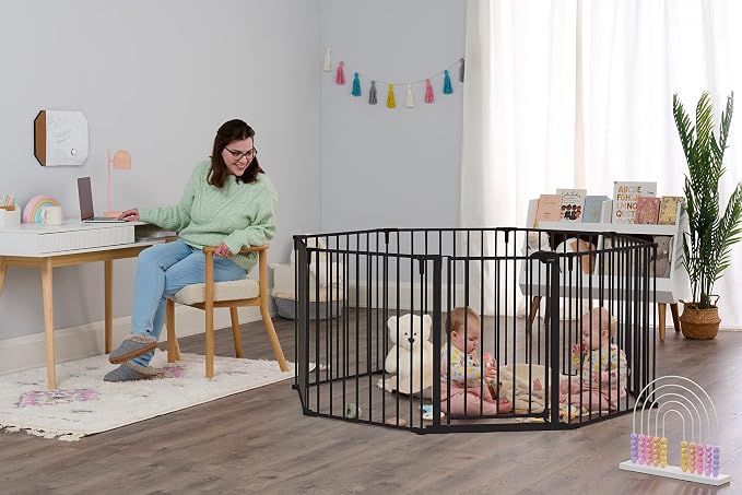 Regalo 194-Inch Super Wide Adjustable Baby Gate and Play Yard, Bonus Kit - Image 2