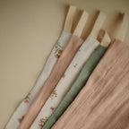 mushie Muslin Organic Cotton Washcloths 5-Pack | Soft Wipes - Image 7