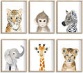 Jungle Safari Wall Art Decor for Baby Nursery Room by CALMART