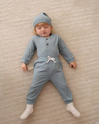 NZRVAWS Newborn Baby Boy Clothes Long Sleeve Romper Pant Set Hat 2-Pack Infant - Image 6