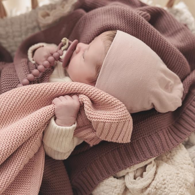 Heritage Knit Organic Receiving Swaddle Blanket - Image 5