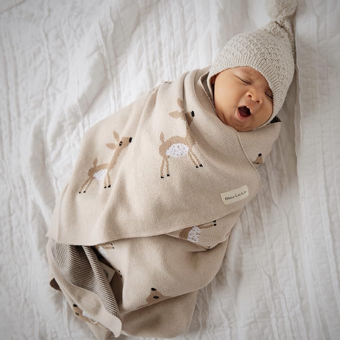 Knit Baby Swaddle Blanket - Image 9