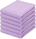 PurpleEssences Waffle Weave Kitchen Towel, 100% Cotton by PurpleEssences