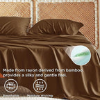 Bedsure Full Size Bed Sheets, Cooling Sheets, Rayon Derived from Bamboo - Image 3