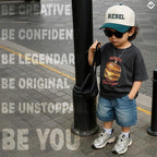 Funky Junque Premium Kids Trucker Hat Vintage Snapback Baseball Cap - Image 8