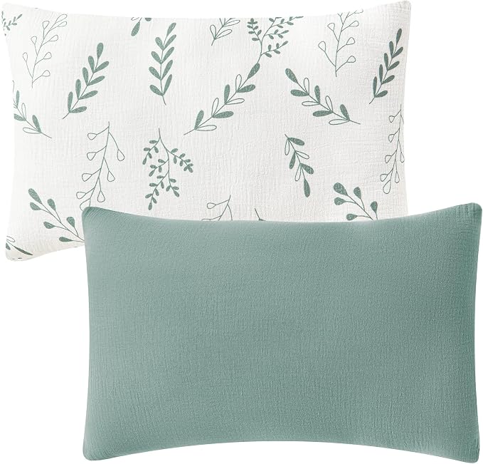 JELLYMONI 2 Pack Muslin Toddler Pillowcase by JELLYMONI