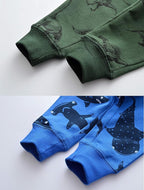 HUAER& Baby Boy's Jogger Pants Dinosaur Car Animal Print Drawstring Elastic - Image 5