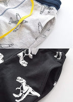 HUAER& Baby Boy's Jogger Pants Dinosaur Car Animal Print Drawstring Elastic - Image 5