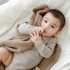 Heritage Knit Organic Cotton Receiving Swaddle Blanket - Image 7