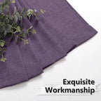 Tollpiz Short Linen Tier Curtains Rod Pocket Semi Sheer Half Kitchen Curtain - Image 7