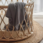 Knitted Organic Cotton Baby Blanket- Swaddle Blanket - Image 6