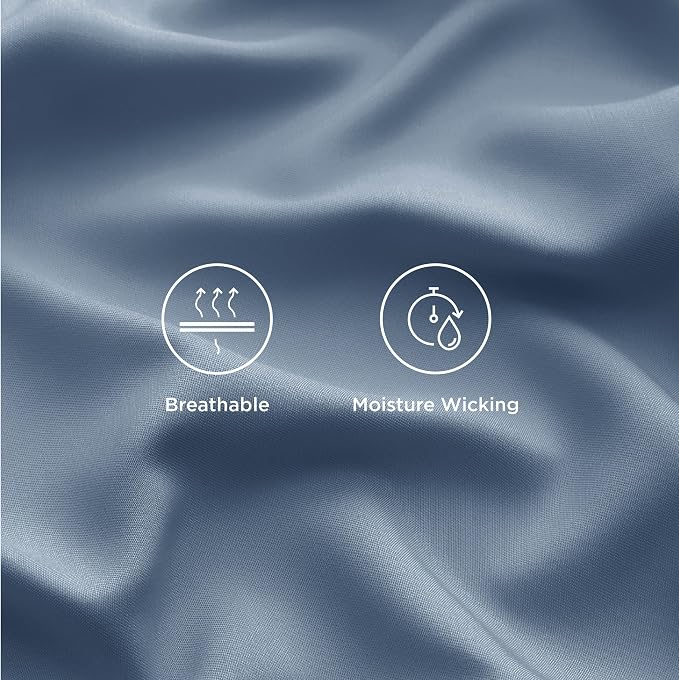 Bedsure Cooling Sheets Twin, Rayon Derived from Bamboo, Breathable & Soft Twin - Image 4