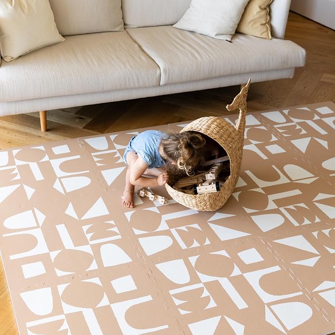 Lillefolk Baby Play Mat for Floor – 6x8ft Terracotta | Soft Non Toxic Premium - Image 9