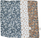 Mebie Baby Burp Cloths, Vintage Florals, Muslin Burp Cloth Set by MebieBaby