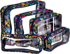 TSA Approved 5-Piece Diaper Bag Organizer Pouch Set Clear Waterproof TPU Kids - Image 7