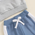 Toddler Baby Boy Fall Outfits Long Sleeve Crew Neck Pullover Sweatshirt + - Image 4