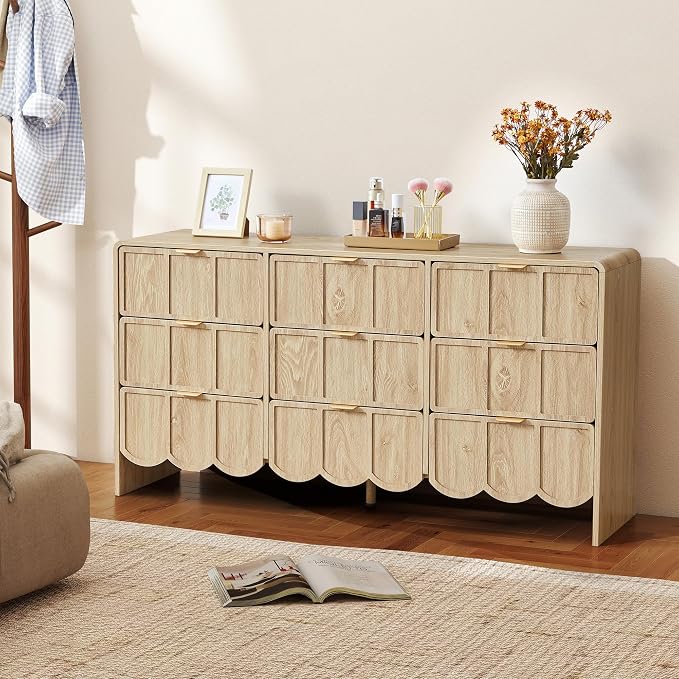 9 Drawer Dresser for Bedroom, Modern Closet Chest of Drawers - Image 6