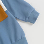 Kupretty Toddler Baby Boy Fall Winter Clothes Color Block Long Sleeve - Image 5