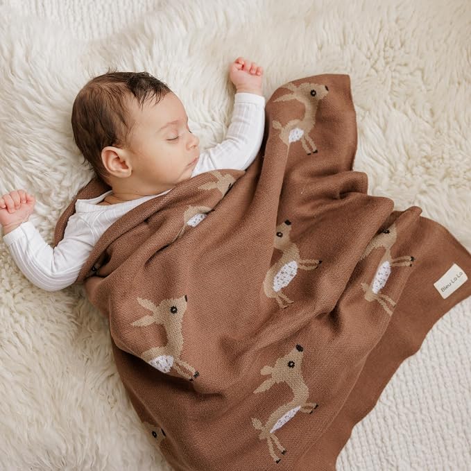 Knit Baby Swaddling Blanket - Image 4
