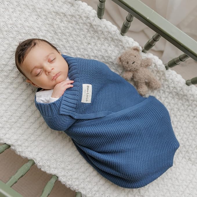 Heritage Knit Organic Cotton Baby Swaddle Blanket - Image 7