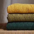 Knitted Organic Cotton Baby Blanket- Swaddle Blanket - Image 7