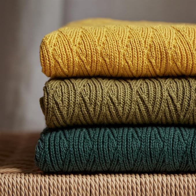 Knitted Organic Cotton Baby Blanket- Swaddle Blanket - Image 7