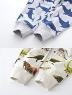HUAER& Baby Boy's Jogger Pants Dinosaur Car Animal Print Drawstring Elastic - Image 5