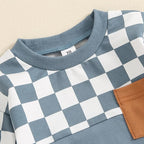 Toddler Baby Boy Fall Outfits Long Sleeve Crew Neck Pullover Sweatshirt + - Image 3
