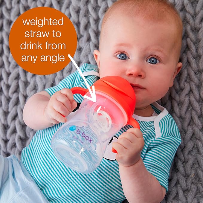 b.box Sippy Cup with Weighted Straw. Drink from any Angle, Leak Proof, Spill - Image 4