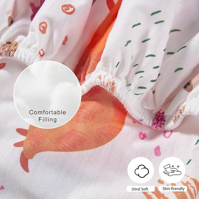 TILLYOU Mini Crib Sheets Fitted 2 Pack, Pack and Play Sheets - Image 5