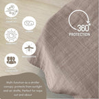 MOZAH Organic Muslin Swaddle Blankets - Image 8