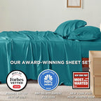 Bedsure Full Size Bed Sheets, Cooling Sheets, Rayon Derived from Bamboo - Image 2