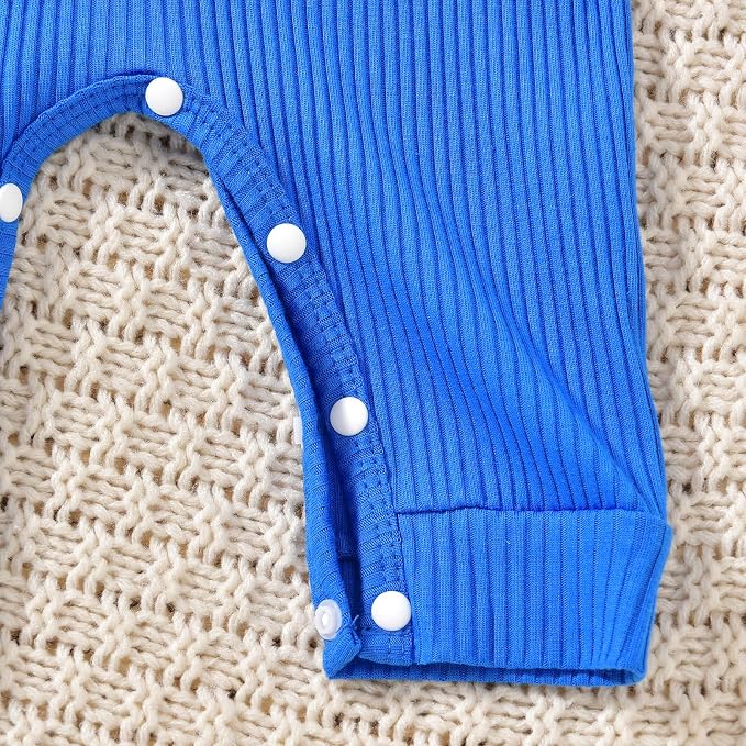 Aalizzwell Newborn Baby Ribbed Romper - Image 4