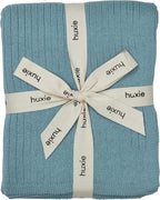 Knitted Organic Cotton Baby Blanket- Swaddle Blanket by huxie