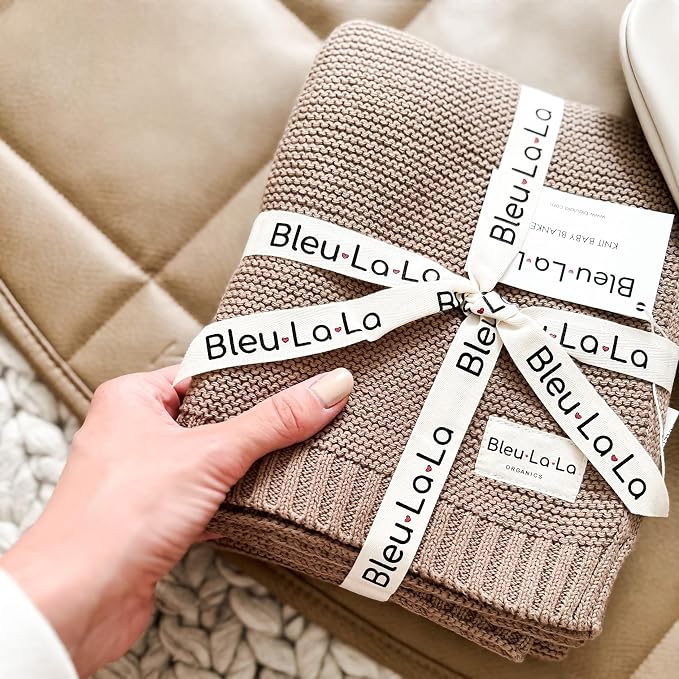 Heritage Knit Organic Cotton Baby Swaddle Blanket - Image 6